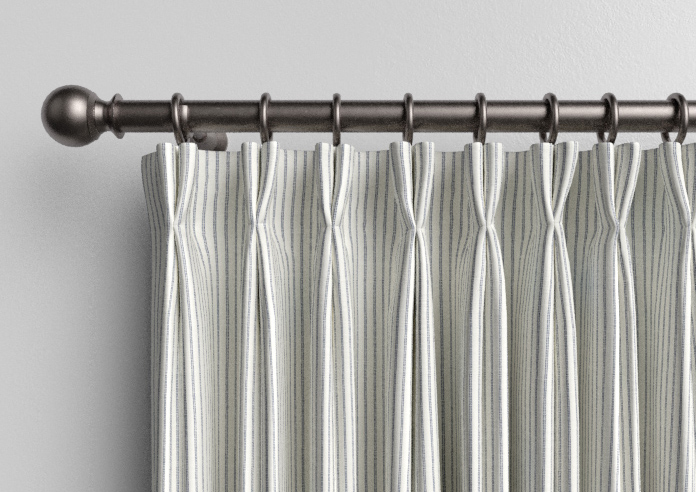 Laura Ashley Candy Stripe, French Navy - Made to Measure Curtains - Image 10
